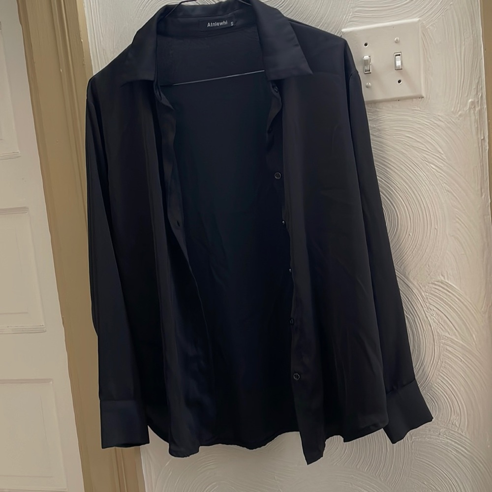 Silk button down